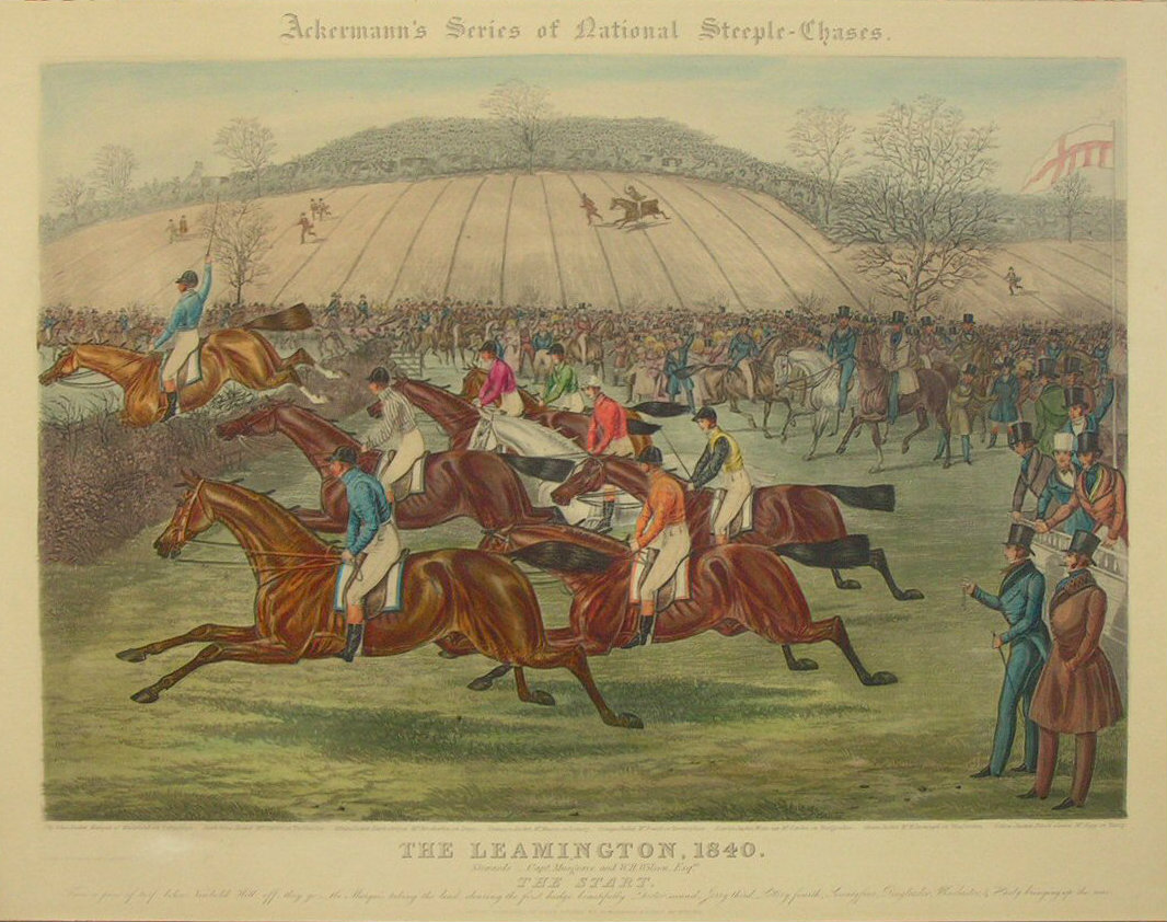 Aquatint - The Leamington, 1840. The Start. - Hunt